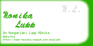 monika lupp business card